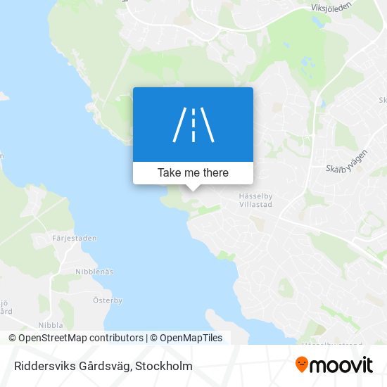 Riddersviks Gårdsväg map