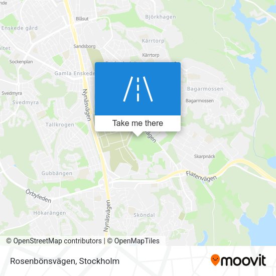 Rosenbönsvägen map