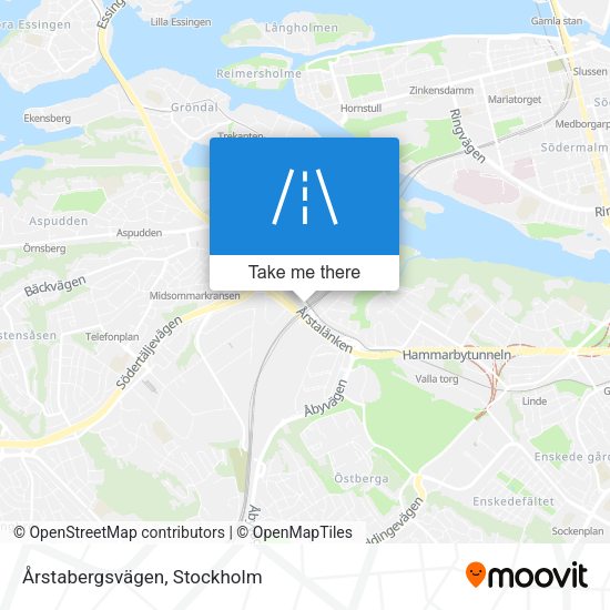 Årstabergsvägen map