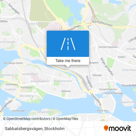 Sabbatsbergsvägen map
