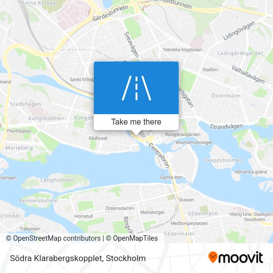 Södra Klarabergskopplet map