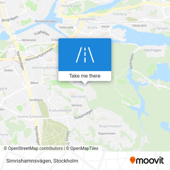 Simrishamnsvägen map