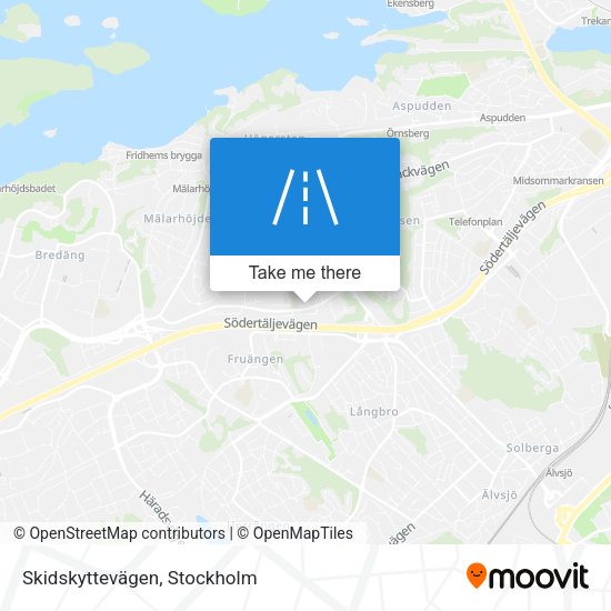 Skidskyttevägen map