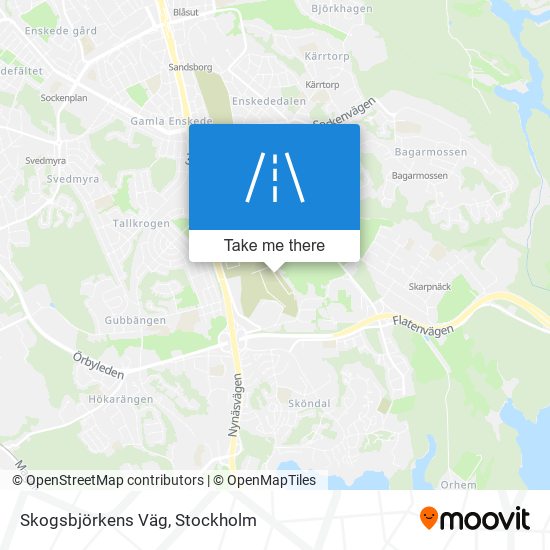 Skogsbjörkens Väg map