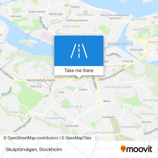 Skulptörvägen map