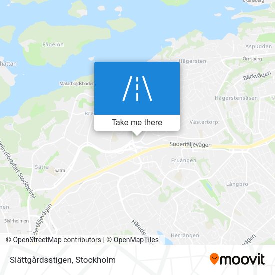 Slättgårdsstigen map