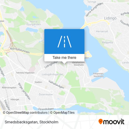 Smedsbacksgatan map