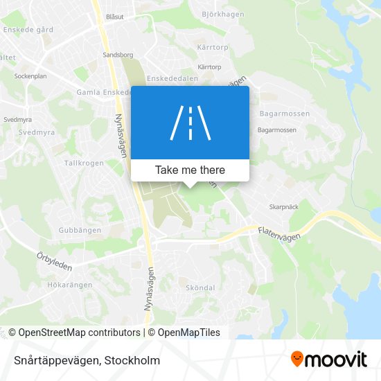 Snårtäppevägen map