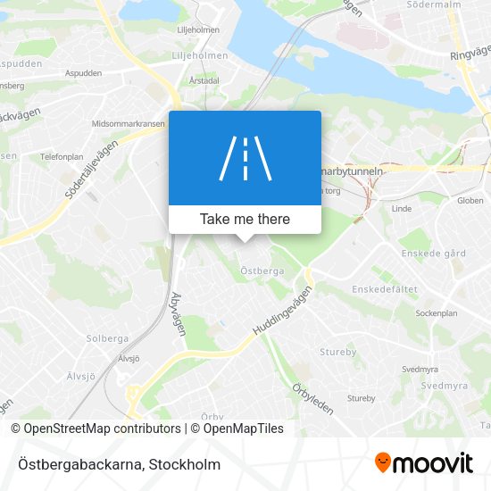 Östbergabackarna map