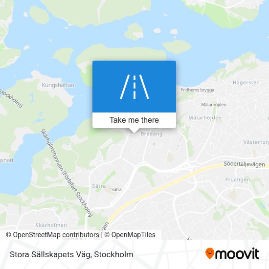 Stora Sällskapets Väg map