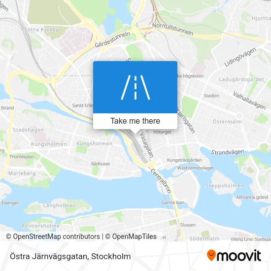 Östra Järnvägsgatan map