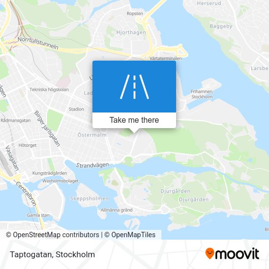 Taptogatan map