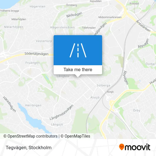 Tegvägen map