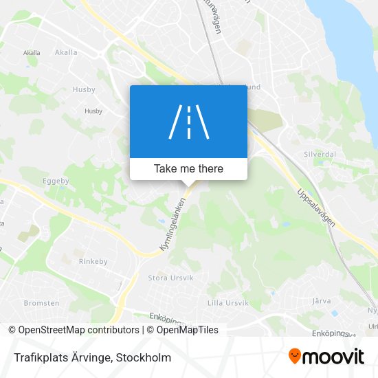 Trafikplats Ärvinge map