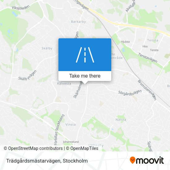 Trädgårdsmästarvägen map