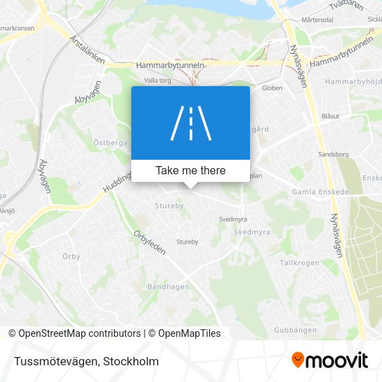 Tussmötevägen map