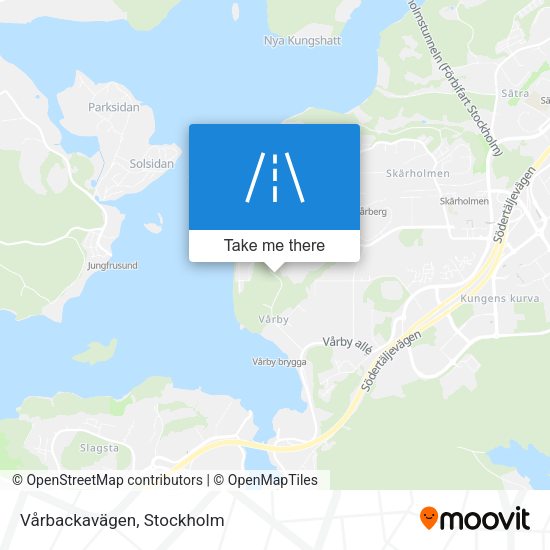 Vårbackavägen map