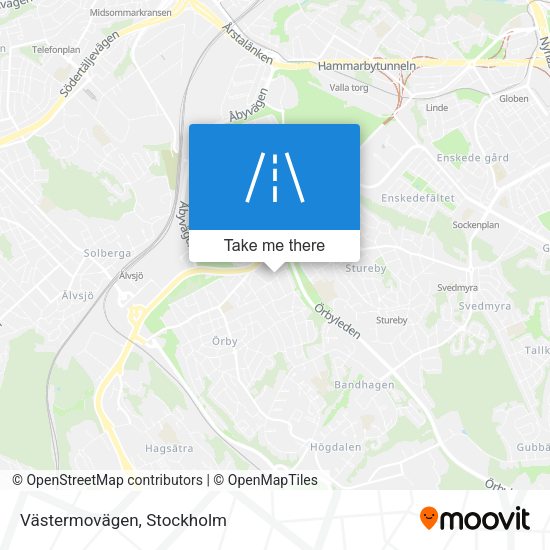 Västermovägen map