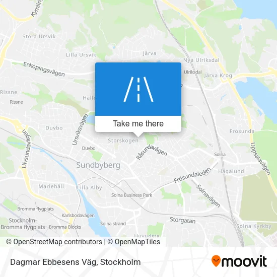 Dagmar Ebbesens Väg map