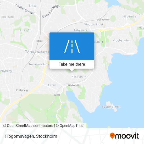 Högomsvägen map