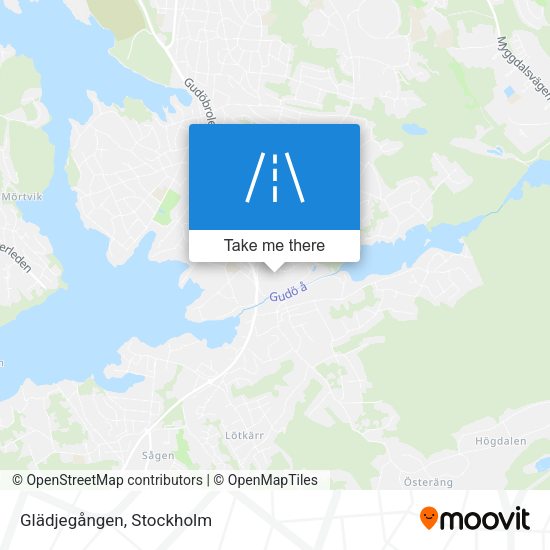 Glädjegången map