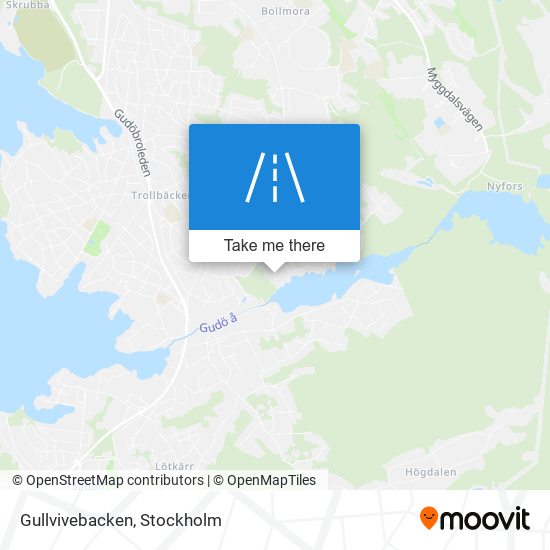 Gullvivebacken map