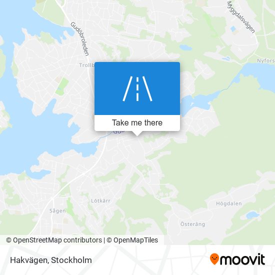 Hakvägen map