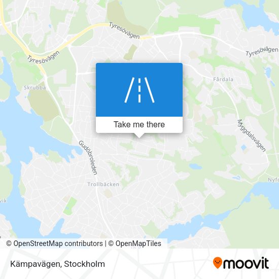 Kämpavägen map