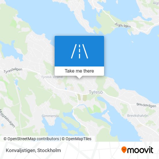 Konvaljstigen map