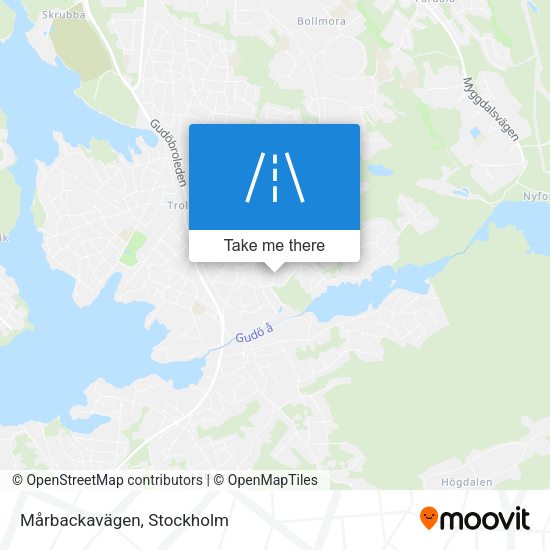 Mårbackavägen map