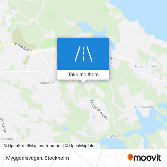 Myggdalsvägen map