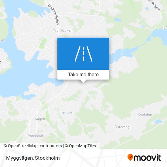 Myggvägen map