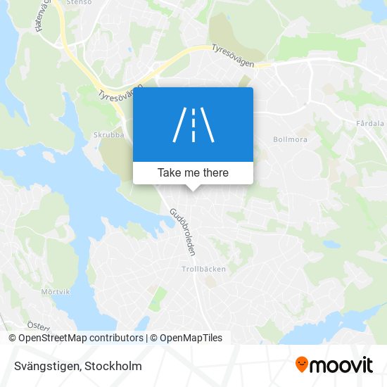 Svängstigen map