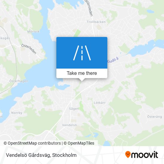 Vendelsö Gårdsväg map