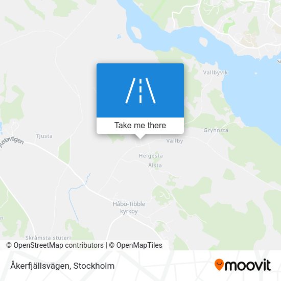 Åkerfjällsvägen map