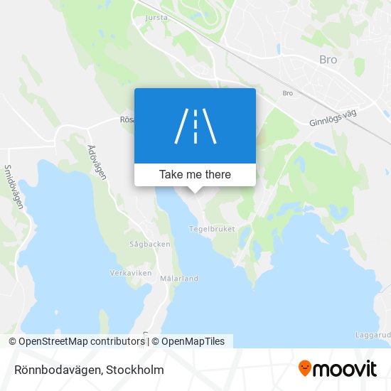 Rönnbodavägen map