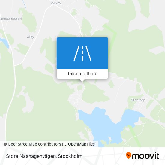Stora Näshagenvägen map