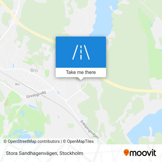 Stora Sandhagenvägen map