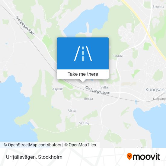 Urfjällsvägen map