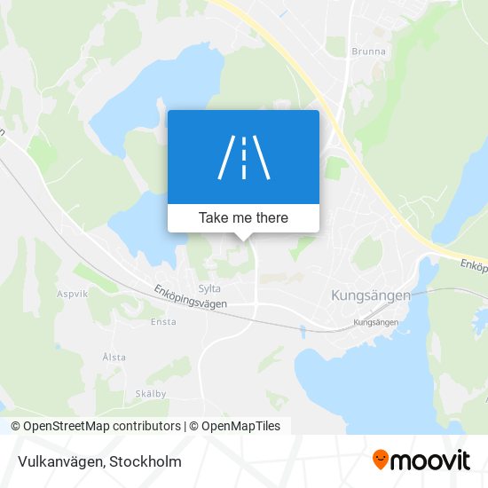 Vulkanvägen map