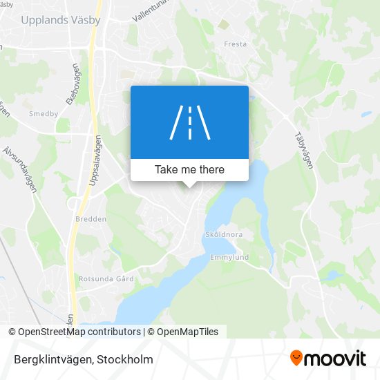 Bergklintvägen map