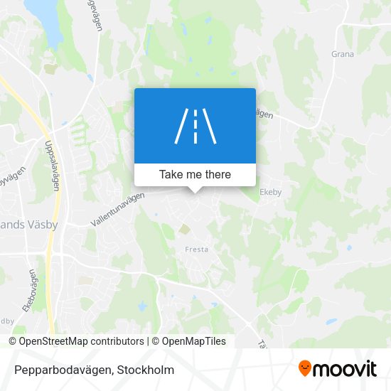 Pepparbodavägen map