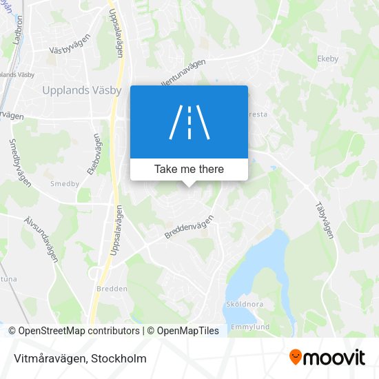 Vitmåravägen map