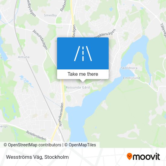 Wesströms Väg map