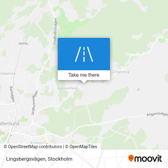 Lingsbergsvägen map