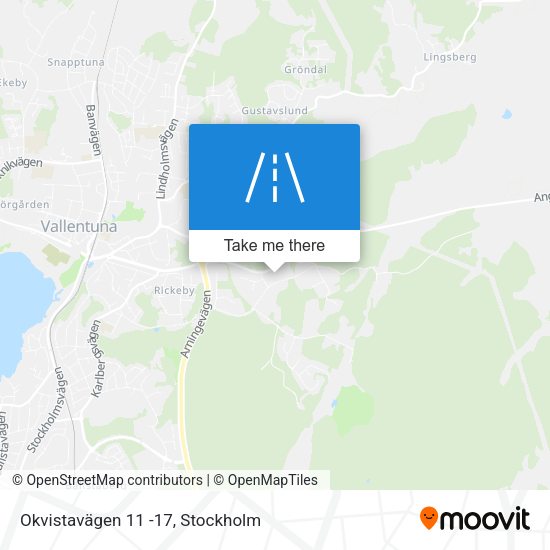 Okvistavägen 11 -17 map