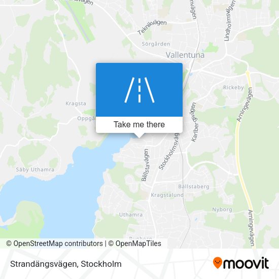 Strandängsvägen map