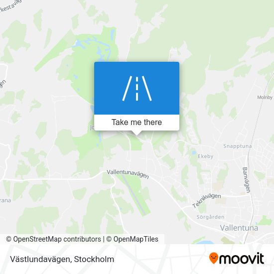 Västlundavägen map
