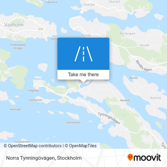 Norra Tynningövägen map