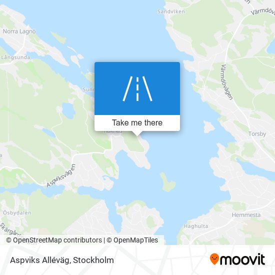 Aspviks Alléväg map